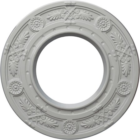 Ekena Millwork Daniela Ceiling Medallion (Fits Canopies up to 3 7/8"), Hand-Painted Frost, 8"OD x 3 7/8"ID x 1/2"P CM08DNFRF